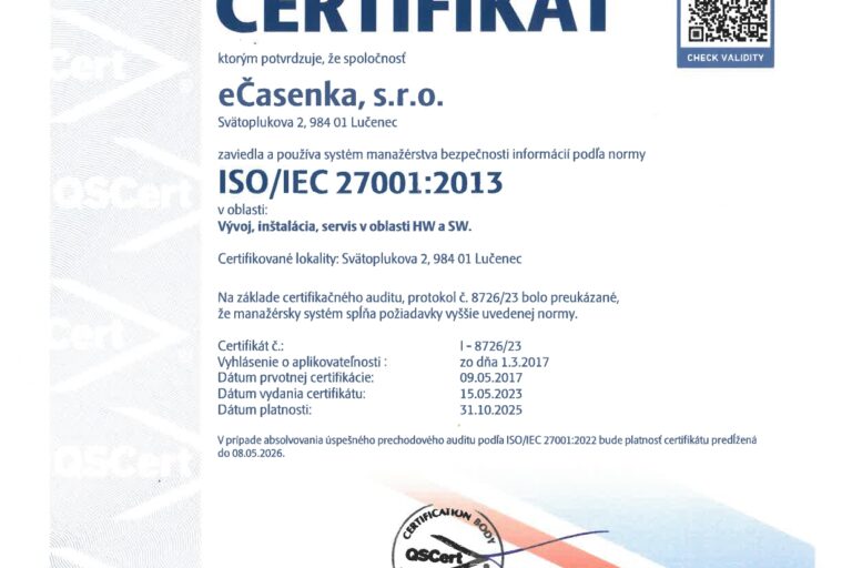 SK - ISO 27001:2013