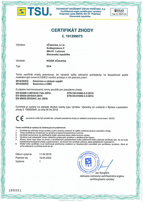 Certifikát zhody